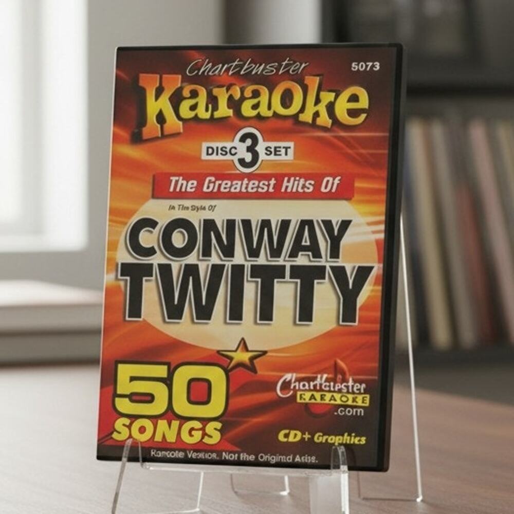 Chartbuster Karaoke Conway Twitty Greatest Hits CD+G 3 Disc Set 50 Songs